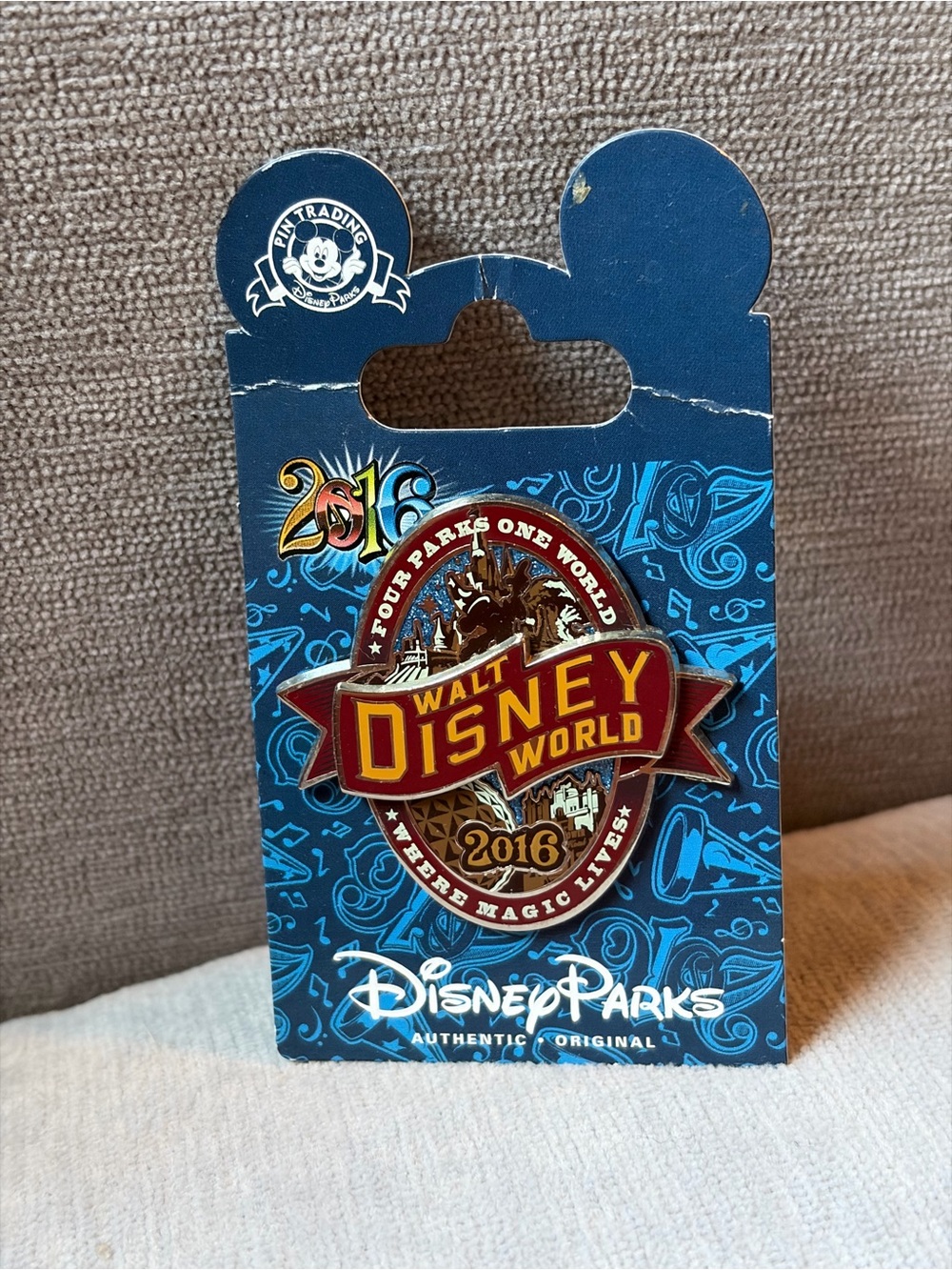 WDW 2016 Four parks one world pin.